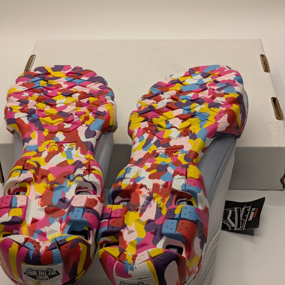 Vans  Multicolor Athletic Shoes Old Skool Tapered Rainbow Swirl Nimbus Cloud - Picture 8 of 11